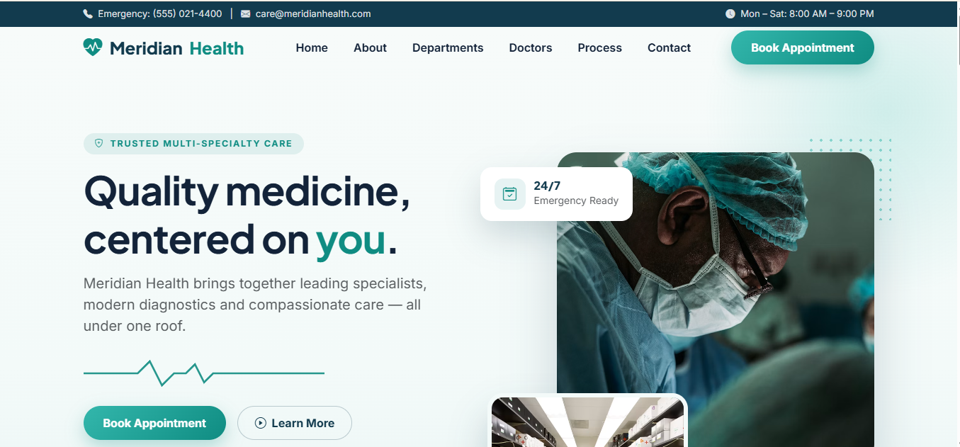 Doctor Clinic Website