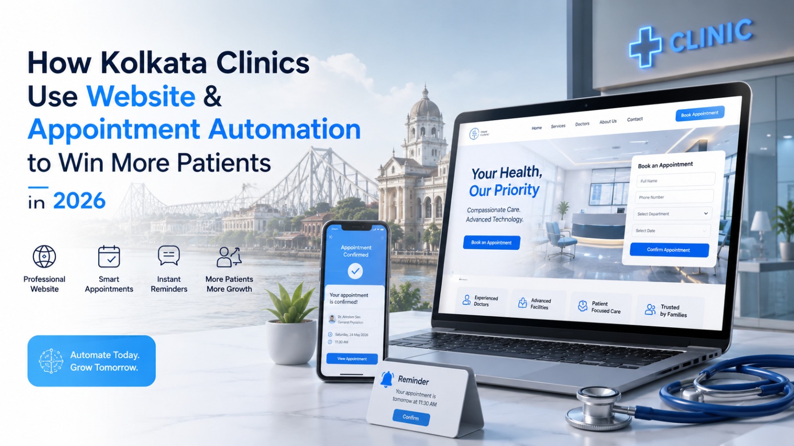 How Kolkata Clinics Use Website & Appointment Automation to Win More Patients in 2026