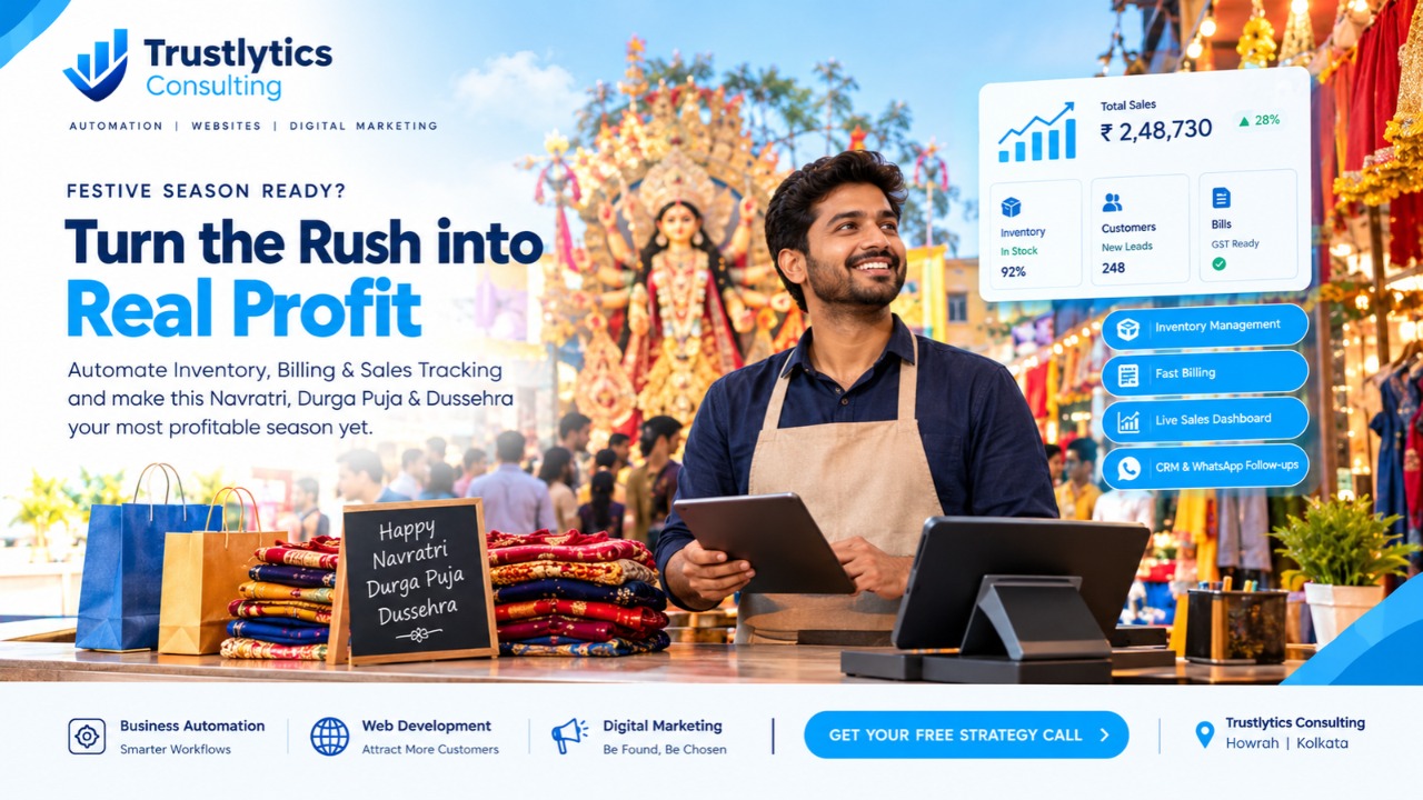 Managing Inventory, Billing and Sales During Durga Puja: How Business Automation Means Less Effort and More Profit