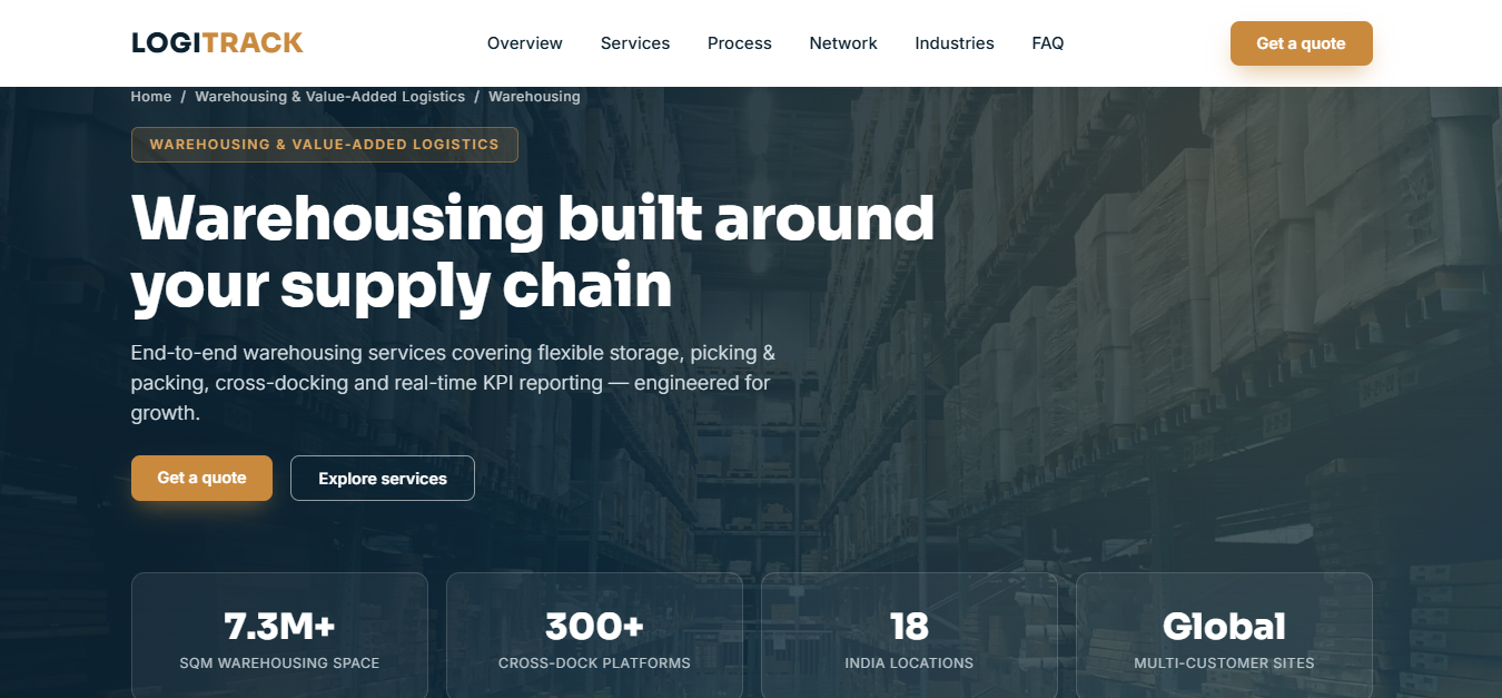 Warehouse Website
