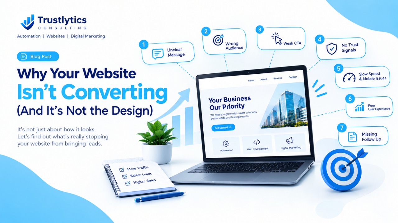 Why Your Website Isn’t Converting (And It’s Not the Design)